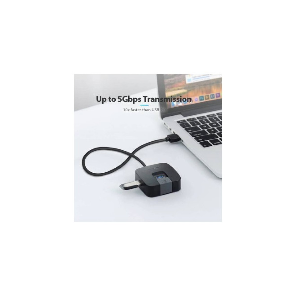 Концентратор Vention USB 3.0 to 4xUSB 3.0 + MicroUSB black (CHBBB) 98_98.jpg - фото 4