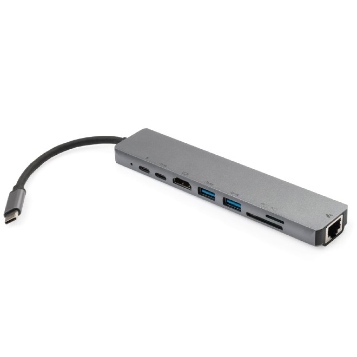 Концентратор Vinga Type-C to 4K HDMI+2*USB3.0+GigabitLAN+SD+PD+USB-C SS aluminium (VCPATC2U3CRLNHIPDGR) 256_256.jpg