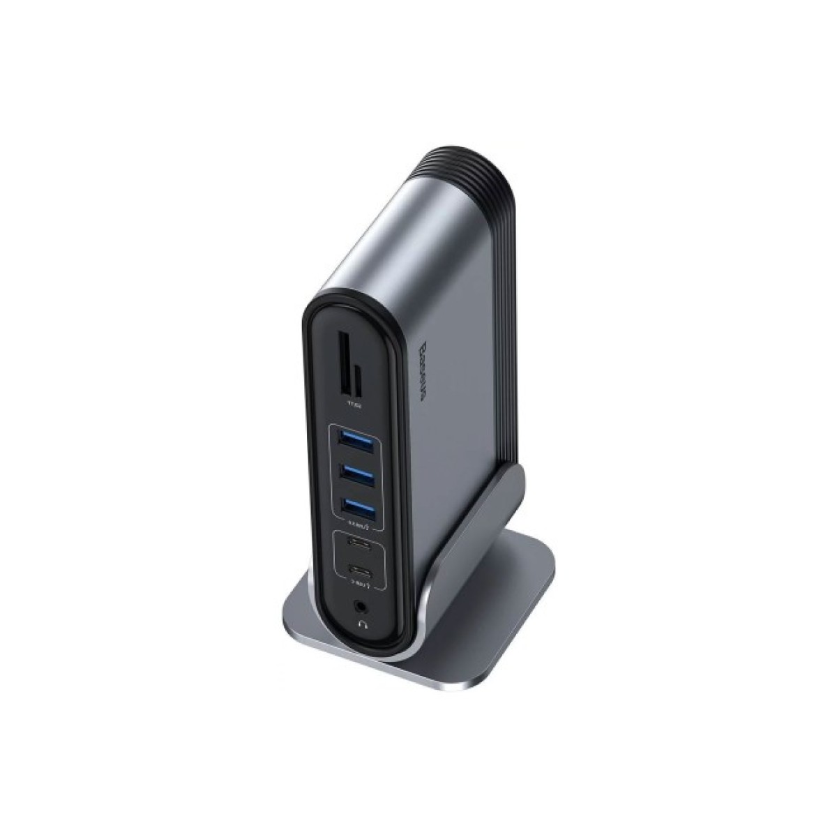 Концентратор Baseus USB3.2 Type-C to 2xHDMI/2xDP/2xUSB-C/3xUSB/RJ45/SD/TRRS 3.5mm/PD 100W + PA 16 in 1 (CAHUB-HG0G) 98_98.jpg - фото 8