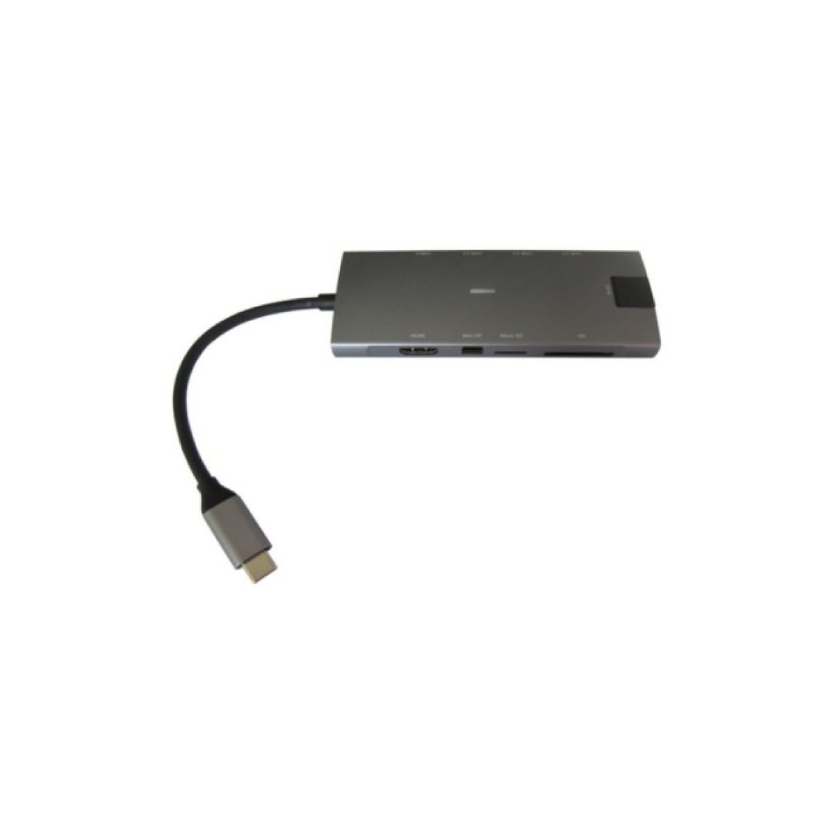 Концентратор Dynamode USB Type-C to HDMI 4K + Mini DP + 3хUSB3.0 + Gigabit RJ45+ U (Dock-9-in-1-TypeC-HDMI-Mini-DP-USB3.0-RJ45) 98_98.jpg - фото 4