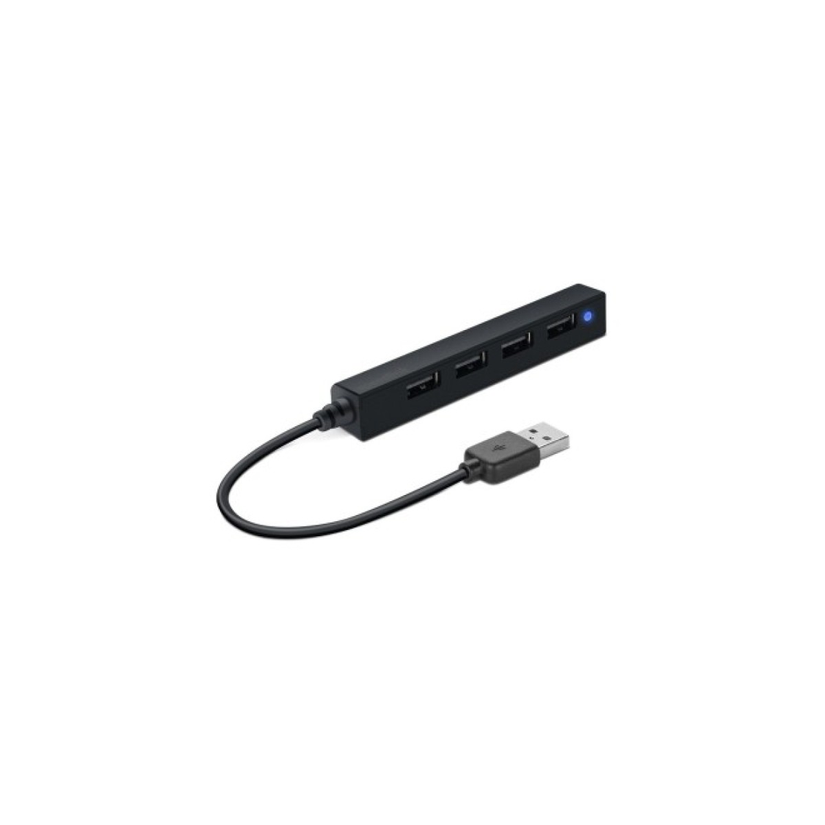 Концентратор Speedlink SNAPPY SLIM USB Hub, 4-Port, USB 2.0, Passive, Black (SL-140000-BK) 256_256.jpg