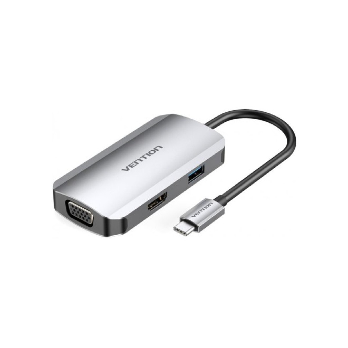 Концентратор Vention USB3.1 Type-C --> HDMI/VGA/USB 3.0/PD 100W Hub 4-in-1 (TOAHB) 98_98.jpg - фото 1