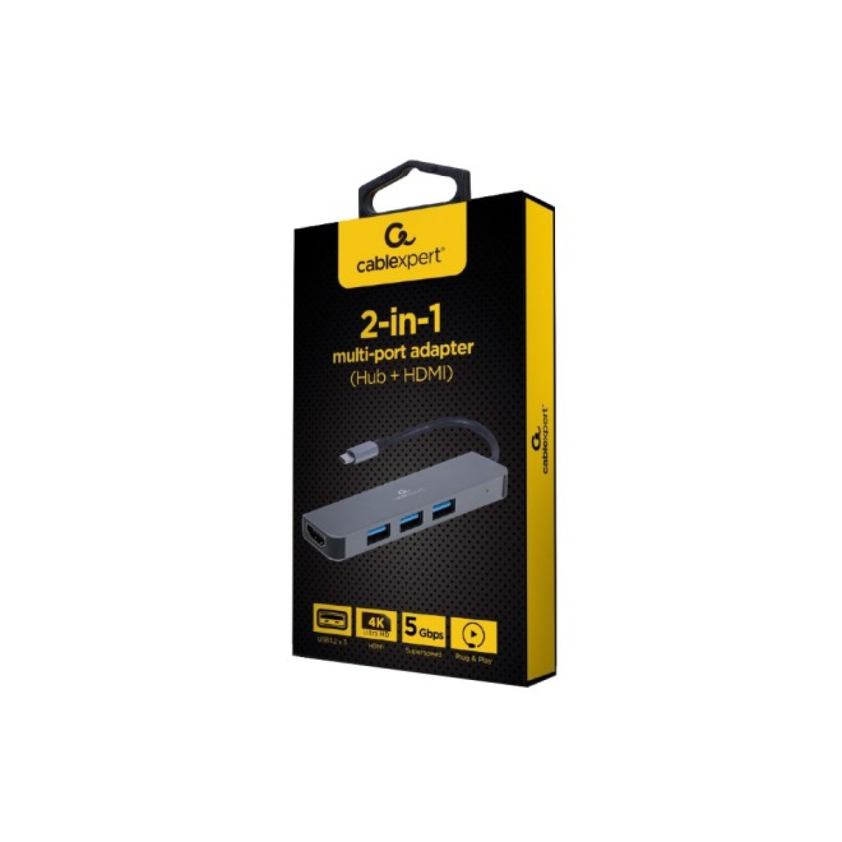 Концентратор Cablexpert USB-C 2-in-1 (A-CM-COMBO2-01) 98_98.jpg - фото 2