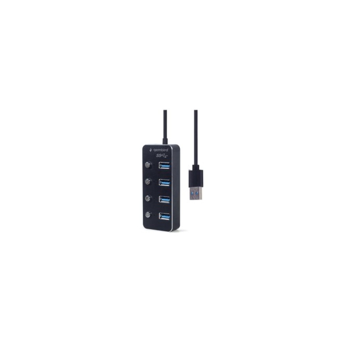 Концентратор Gembird USB 3.0 4 ports switch black (UHB-U3P4P-01) 98_98.jpg - фото 3