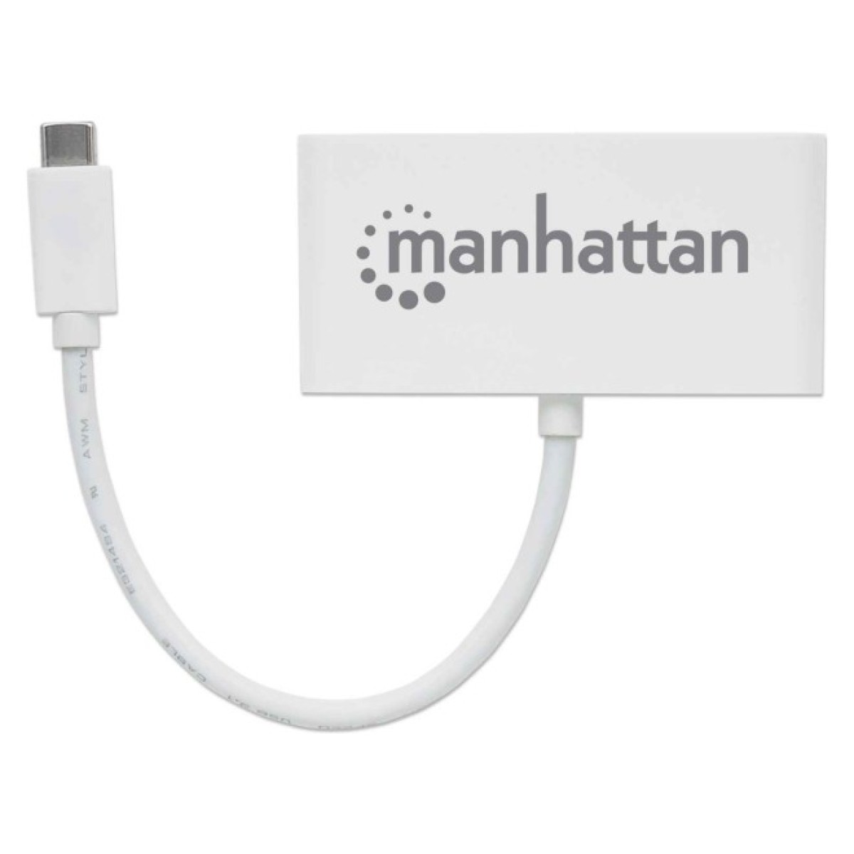 Концентратор Intracom Manhattan Type-C 4-port USB 3.0 + 3.1 PD white (163552) 98_98.jpg - фото 4