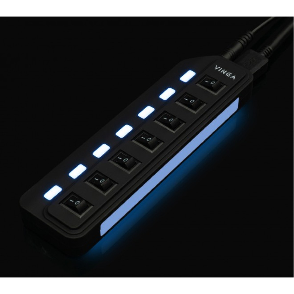 Концентратор Vinga USB3.0 to 7*USB3.0 HUB with switch and power adapter (VHA3A7SP) 98_98.jpg - фото 2