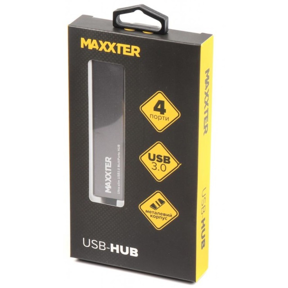 Концентратор Maxxter USB 3.0 Type-A 4 ports grey (HU3A-4P-02) 98_98.jpg - фото 3