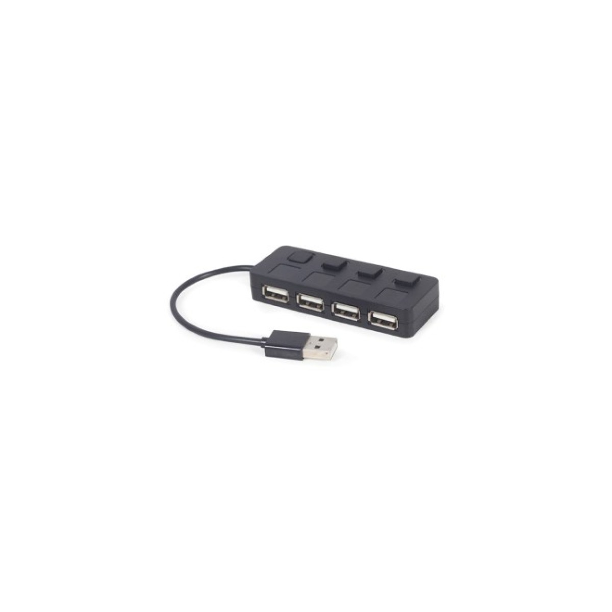Концентратор Gembird USB 2.0 4 ports switch black (UHB-U2P4-05) 98_98.jpg - фото 2
