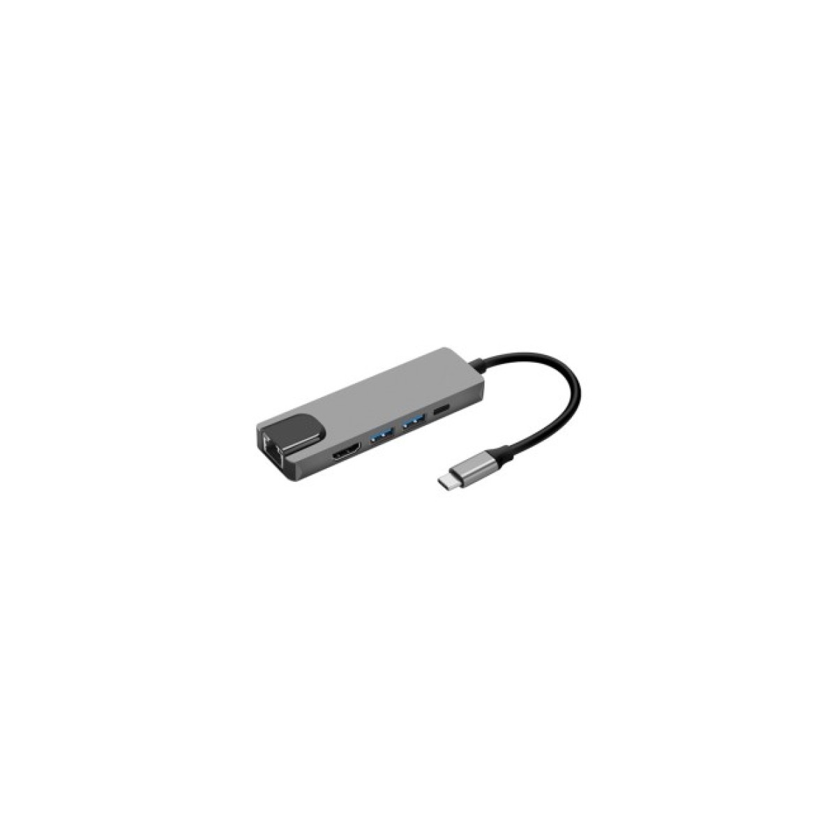 Концентратор Prologix USB3.1 Type C to HDMI+2*USB3.0+USB C PD+Lan (PR-WUC-103B) 256_256.jpg