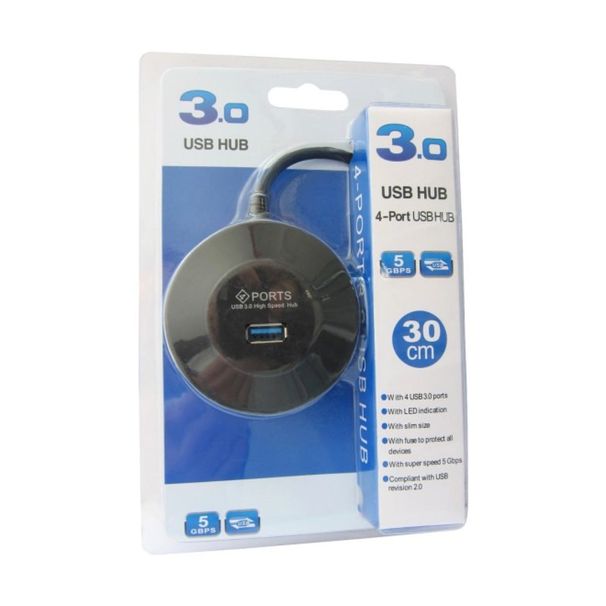 Концентратор Maiwo USB Type-A to 4х USB3.0 30cm (KH304-A) 98_98.jpg - фото 2