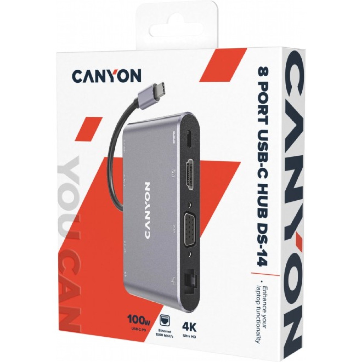 Концентратор Canyon 8-in-1 USB-C (CNS-TDS14) 98_98.jpg - фото 5