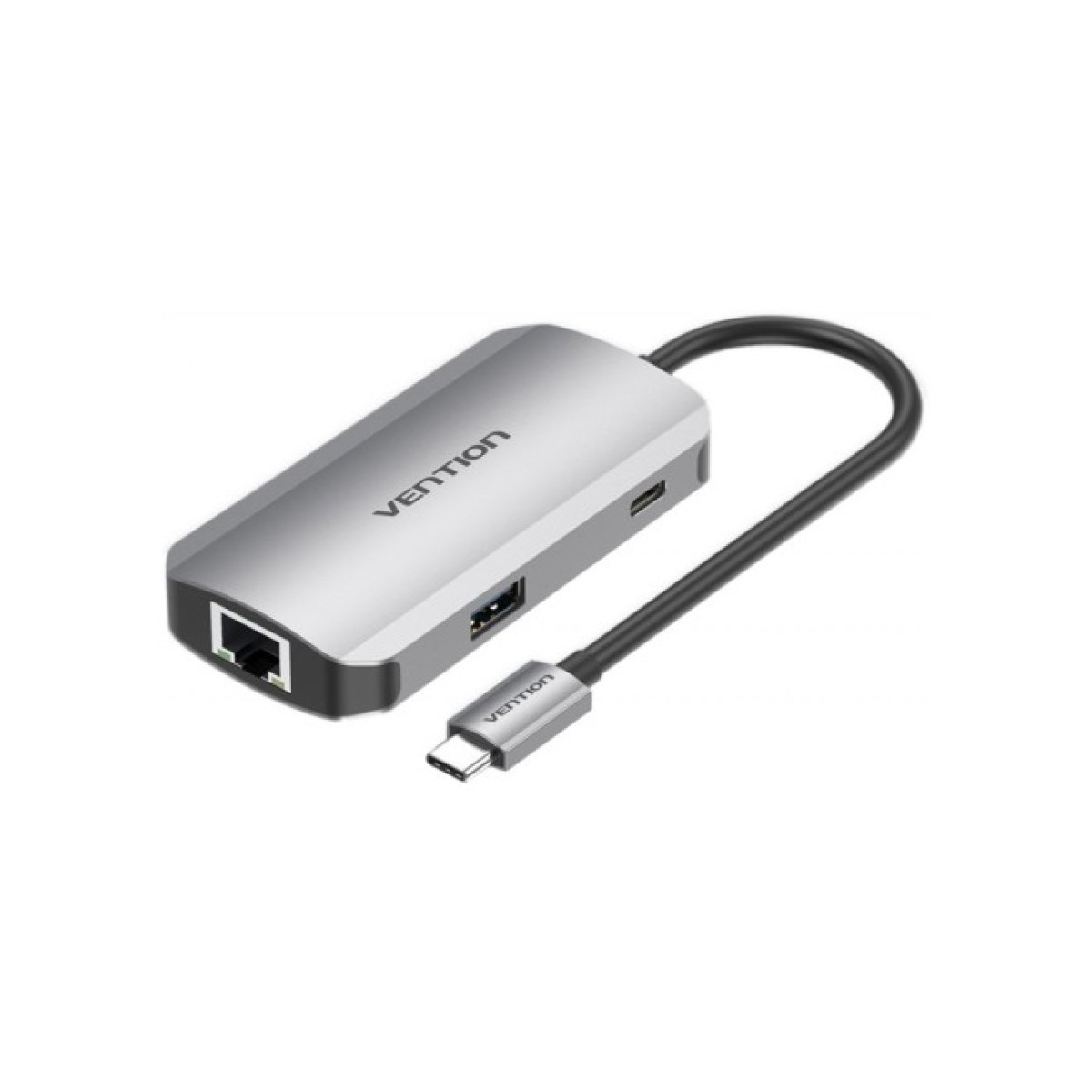 Концентратор Vention USB3.1 Type-C --> USB 3.0x3/RJ45 Gigabit/PD 100W Hub 5-in-1 (TNFHB) 256_256.jpg