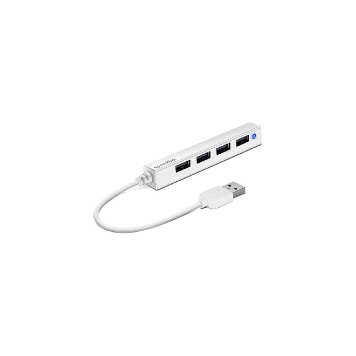 Концентратор Speedlink SNAPPY SLIM USB Hub, 4-Port, USB 2.0, Passive, White (SL-140000-WE) 256_256.jpg