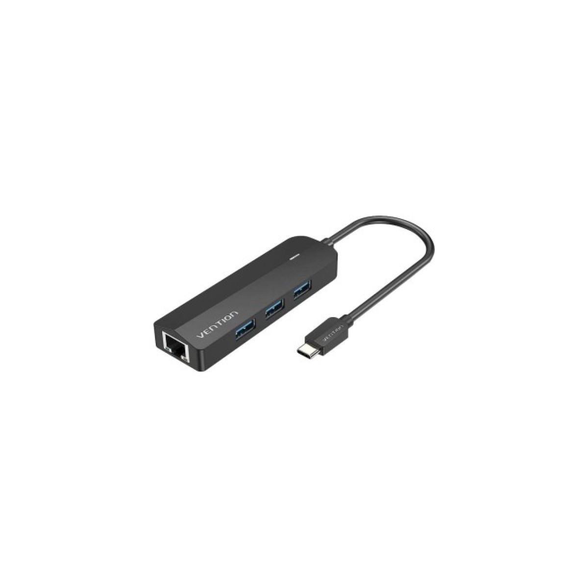 Концентратор Vention USB 3.1 Type-C to 3xUSB 3.0+MicroUSB+RJ45 100M Ethernet black (TGPBB) 98_98.jpg - фото 1