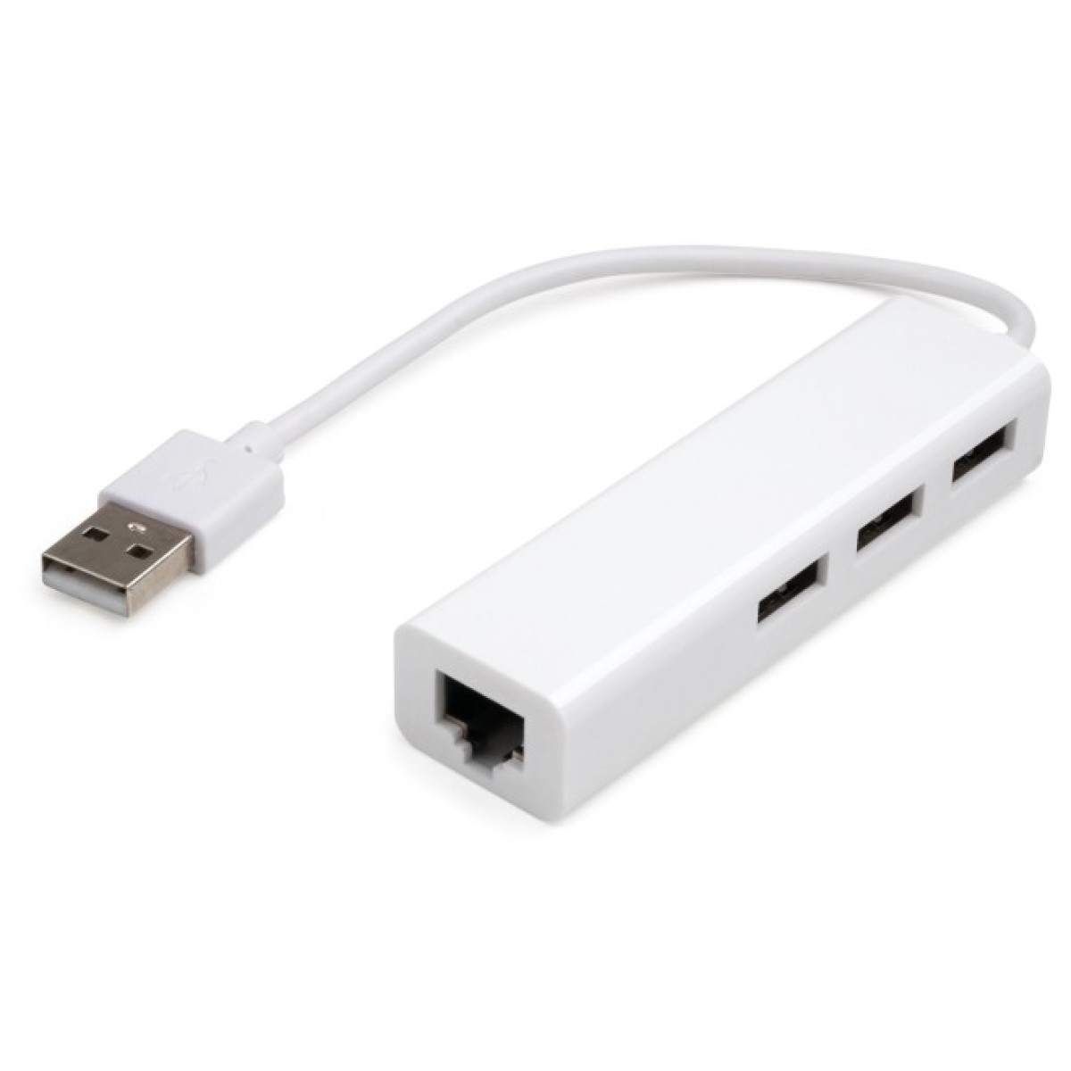 Концентратор Vinga 3xUSB2.0 + RJ45 100Mbps (VCP2H3USB2LANWH) 98_98.jpg - фото 2