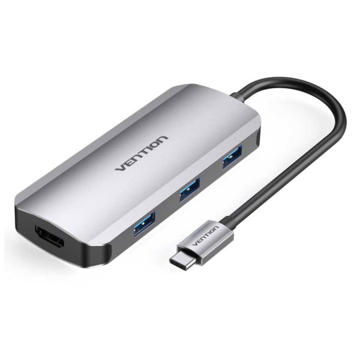 Концентратор Vention USB3.1 Type-C --> HDMI/USB-C Gen 1/USB 3.0x3/PD 100W Hub 6-i (TOFHB) 98_98.jpg - фото 1