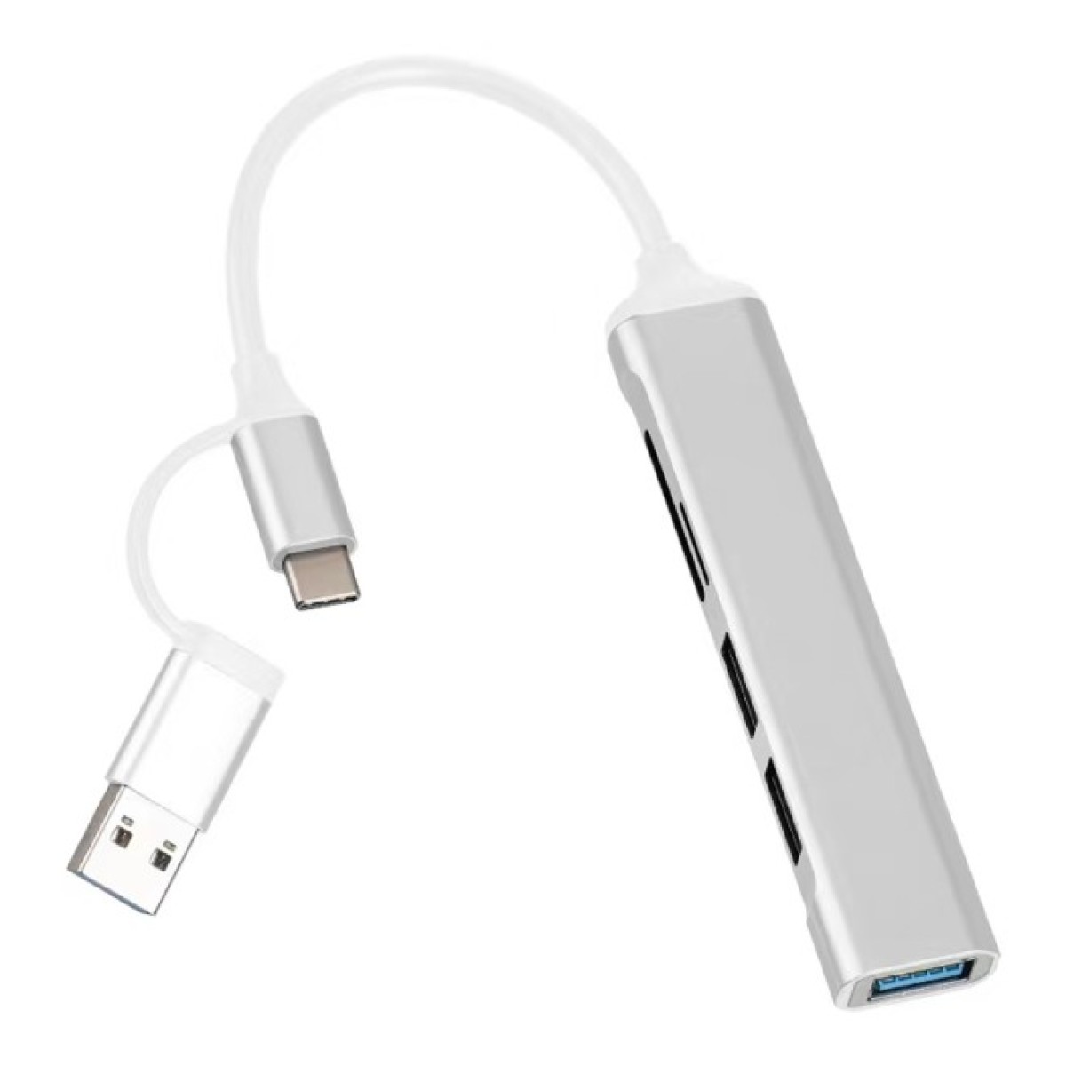 Концентратор Dynamode 5-in-1 USB Type-C/Type-A to 1хUSB3.0, 2xUSB 2.0, card-reader SD/MicroSD (DM-UH-518) 256_256.jpg