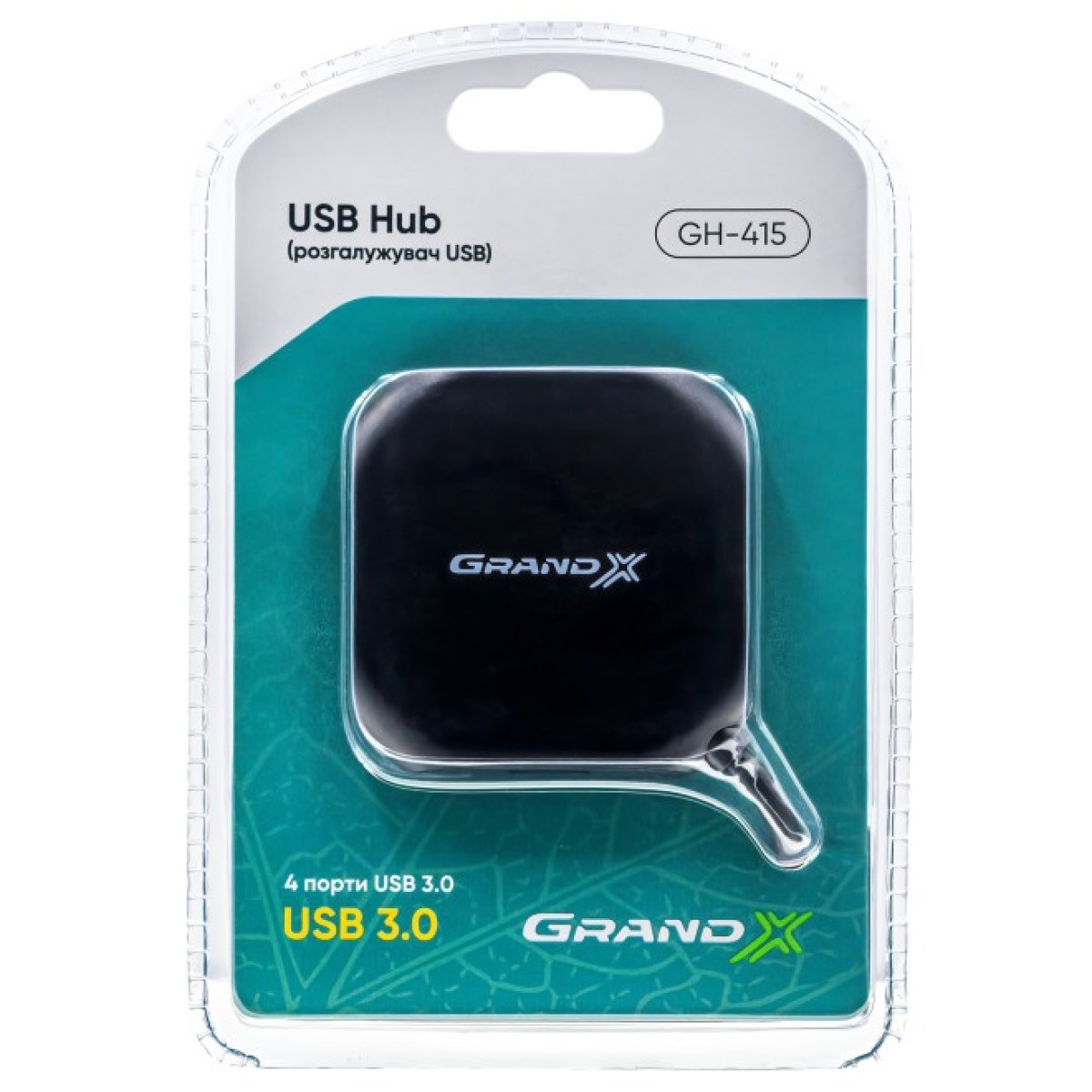 Концентратор Grand-X Travel 4 х USB3.0 (GH-415) 98_98.jpg - фото 2