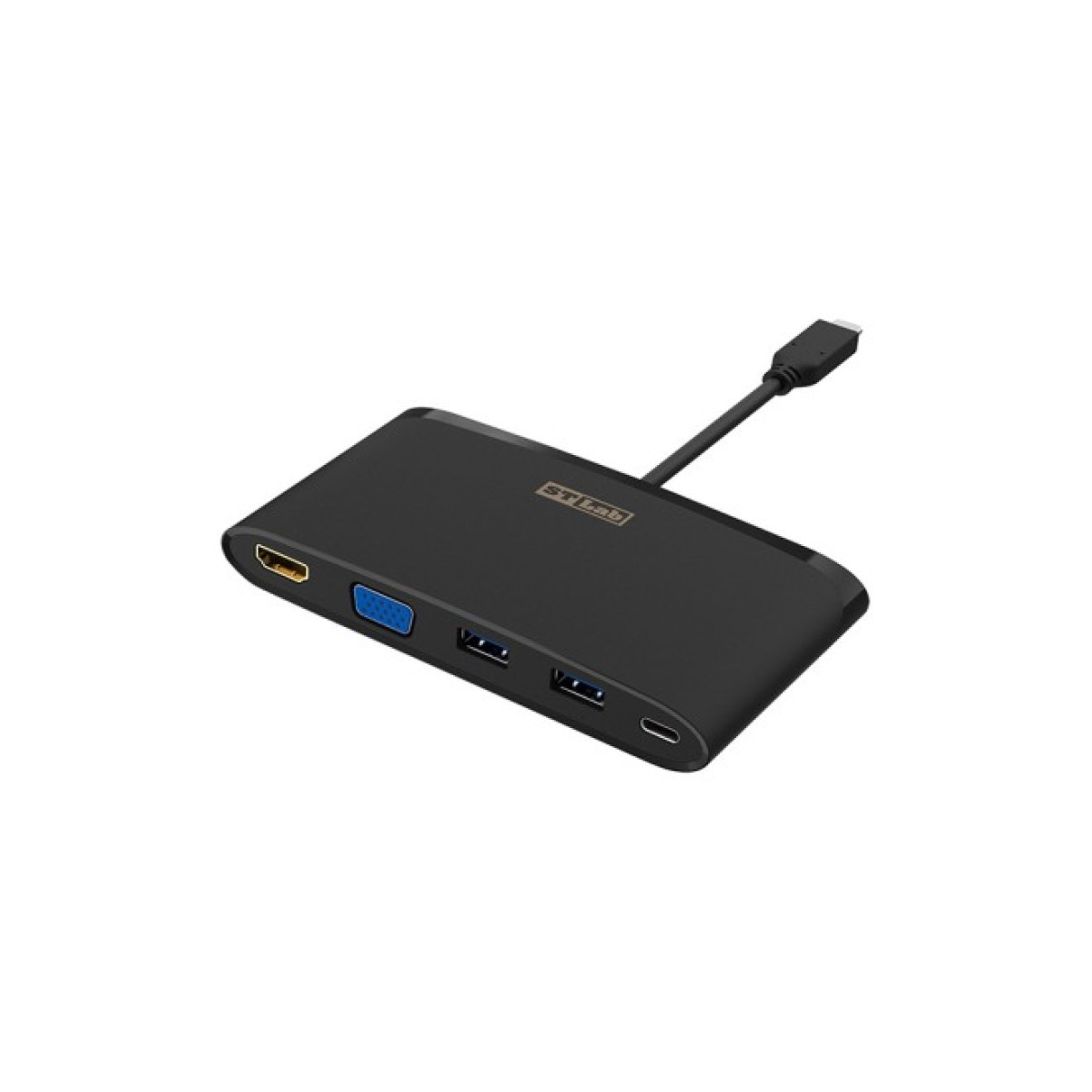 Концентратор ST-Lab USB 3.1 Type-C to HDMI 4K, VGA, 2хUSB3.0, Gigabit RJ45, USB (U-2140) 256_256.jpg