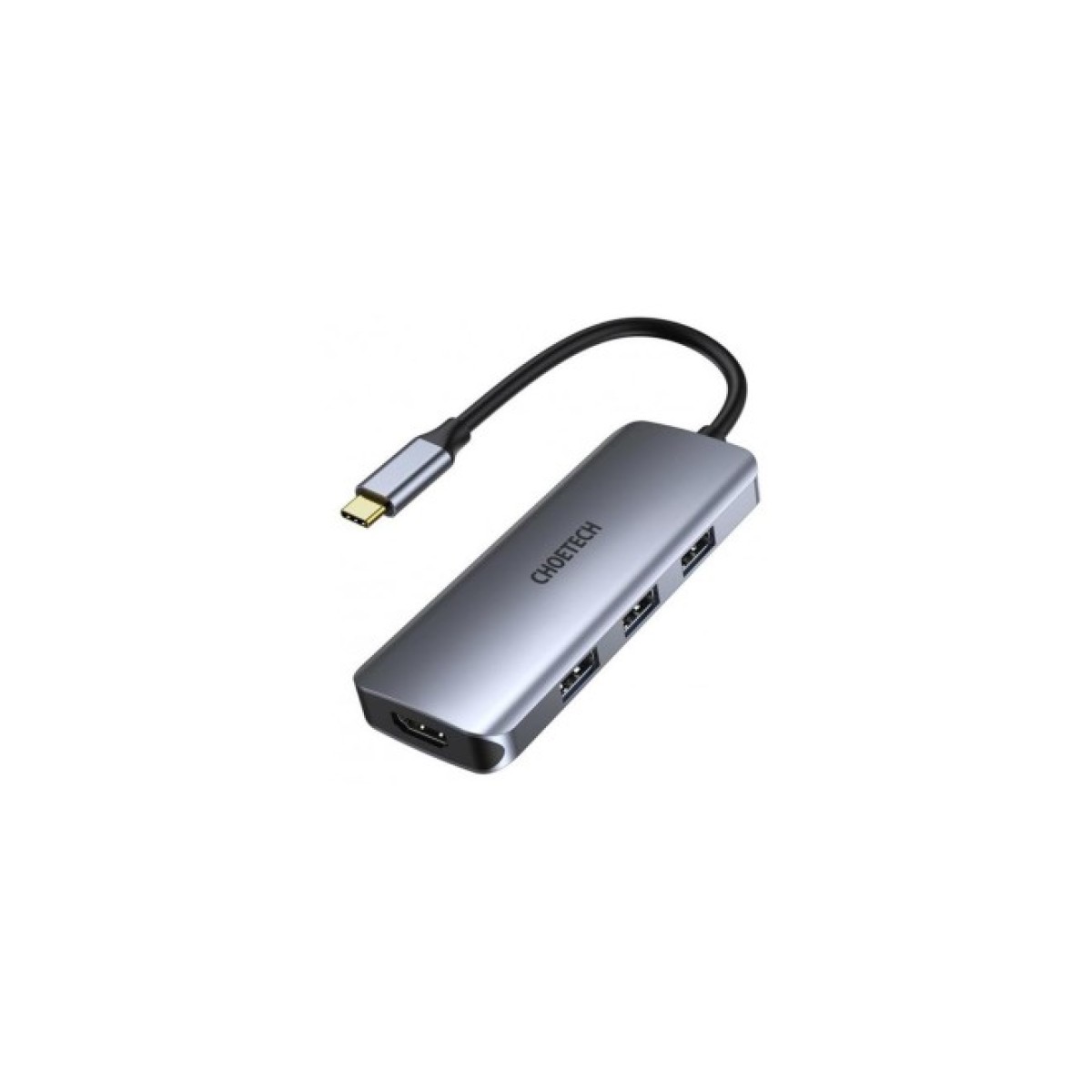 Концентратор Choetech USB-C 7-in-1 (HDMI/PD/CR/USB-A/USB-C) alum (HUB-M19-GY) 256_256.jpg