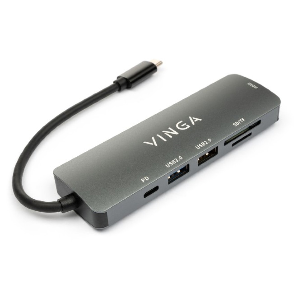 Концентратор Vinga USB Type-C 3.1 to HDMI+USB3.0+USB 2.0+SD/microSD+PD 6in1 (VHC6) 98_98.jpg - фото 2