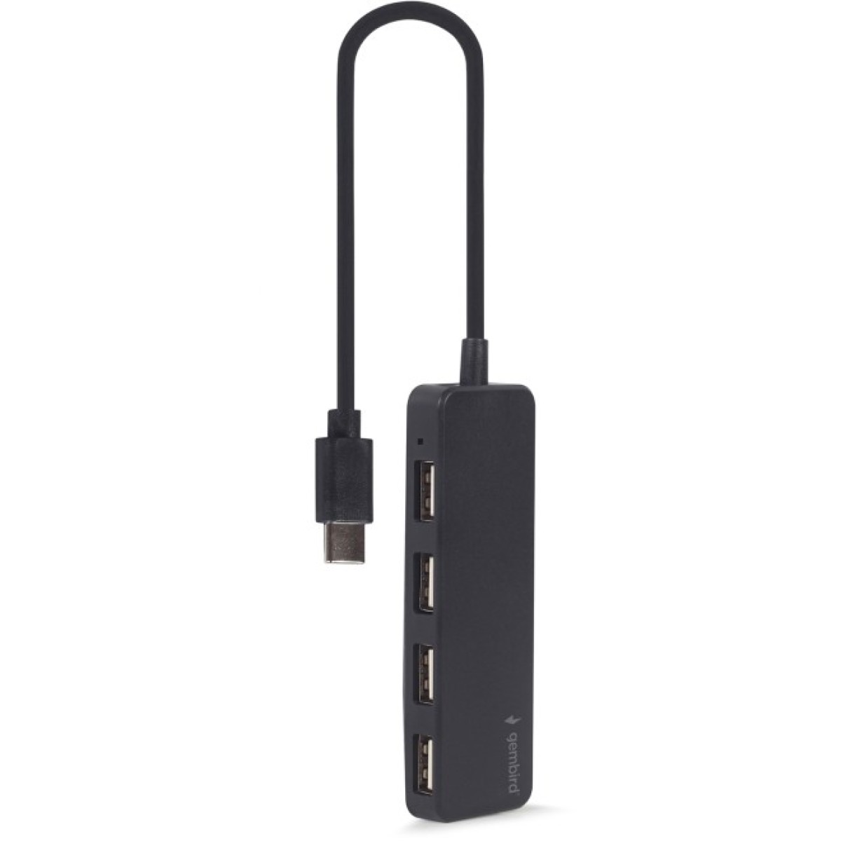 Концентратор Gembird USB-C 4 ports USB 2.0 black (UHB-CM-U2P4-01) 98_98.jpg - фото 3