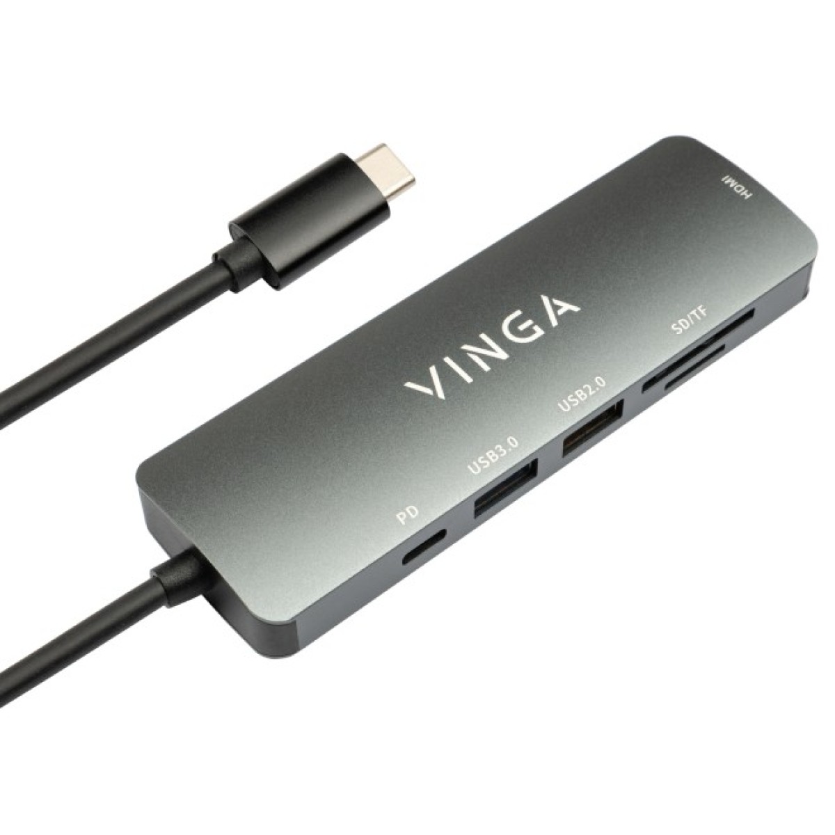 Концентратор Vinga USB Type-C 3.1 to HDMI+USB3.0+USB 2.0+SD/microSD+PD 6in1 (VHC6) 98_98.jpg - фото 3