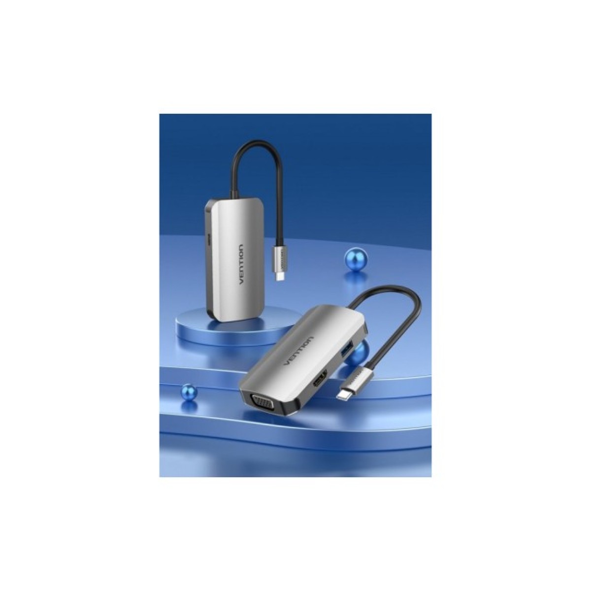 Концентратор Vention USB3.1 Type-C --> HDMI/VGA/USB 3.0/PD 100W Hub 4-in-1 (TOAHB) 98_98.jpg - фото 8