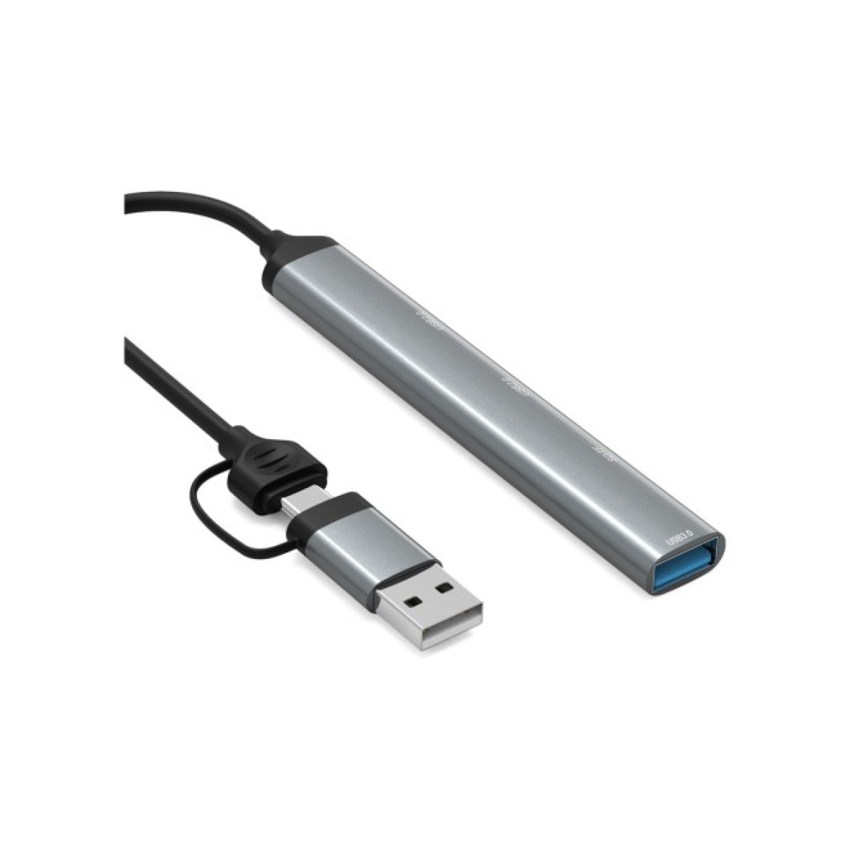 Концентратор Dynamode 5-in-1 USB Type-C/Type-A to 1хUSB3.0, 2xUSB 2.0, card-reader SD/MicroSD (DM-UH-514) 98_98.jpg - фото 6