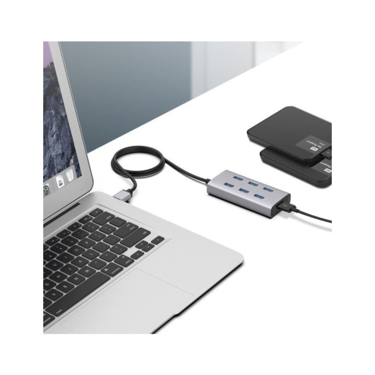 Концентратор Maiwo USB 3.0 Type-A / Type-C to 7х USB3.0 (KH700) 98_98.jpg - фото 7