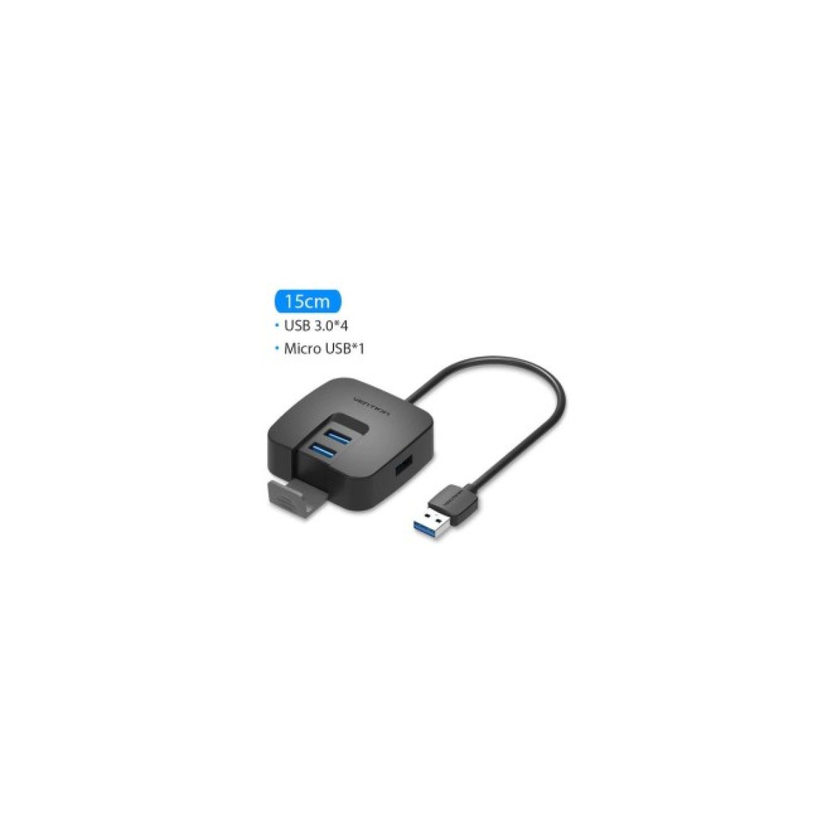 Концентратор Vention USB 3.0 to 4xUSB 3.0 + MicroUSB black (CHBBB) 98_98.jpg - фото 6