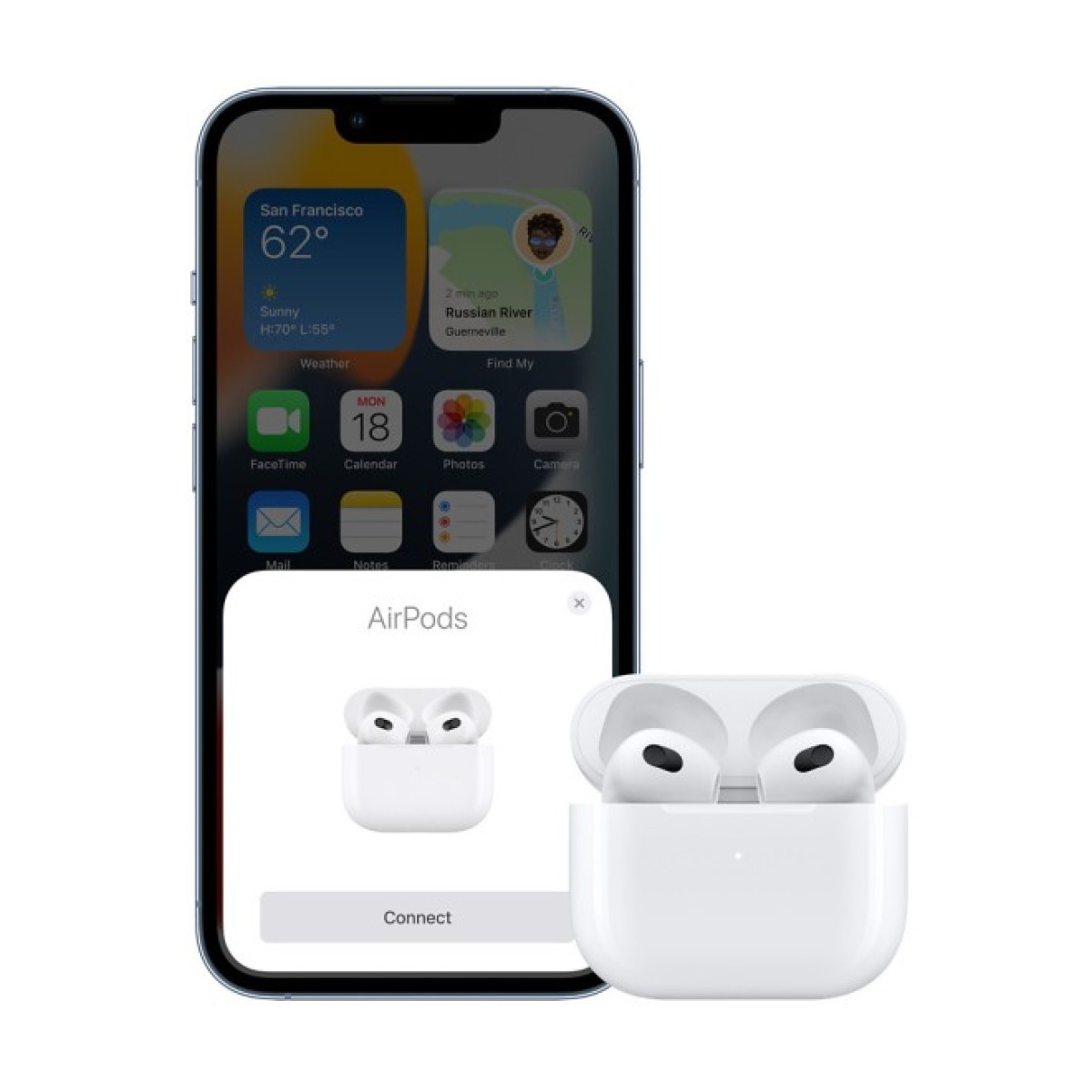 Наушники Apple AirPods (3rd generation) with Wireless Charging Case (MME73TY/A) 98_98.jpg - фото 5