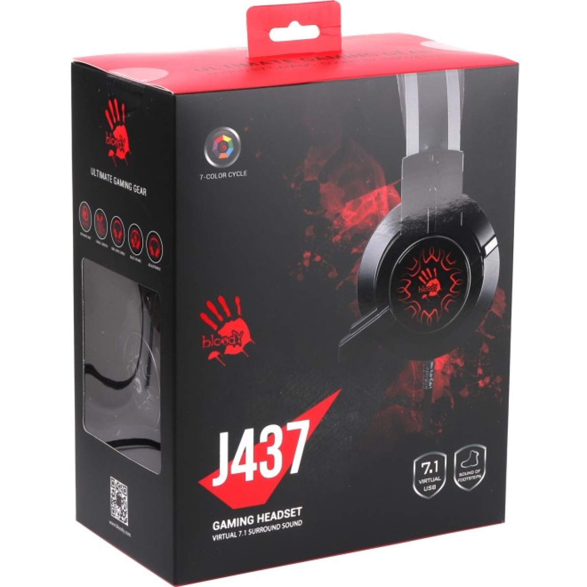 Наушники A4Tech Bloody J437 Black 98_98.jpg - фото 3