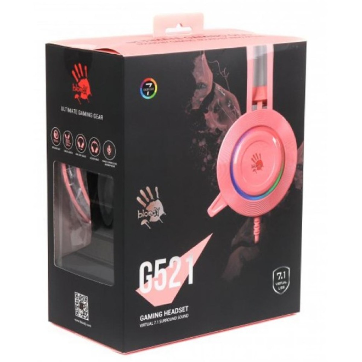 Наушники A4Tech Bloody G521 Pink 98_98.jpg - фото 3