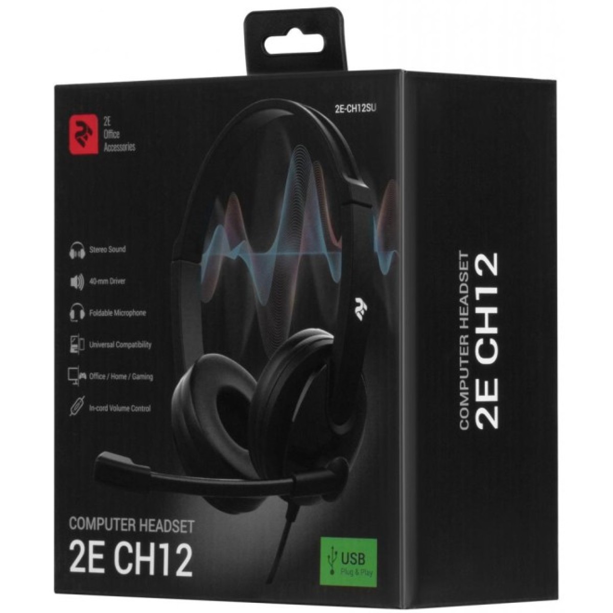 Навушники 2E CH12 On-Ear 3.5mm / 2*3.5mm (2E-CH12SJ) 98_98.jpg - фото 4