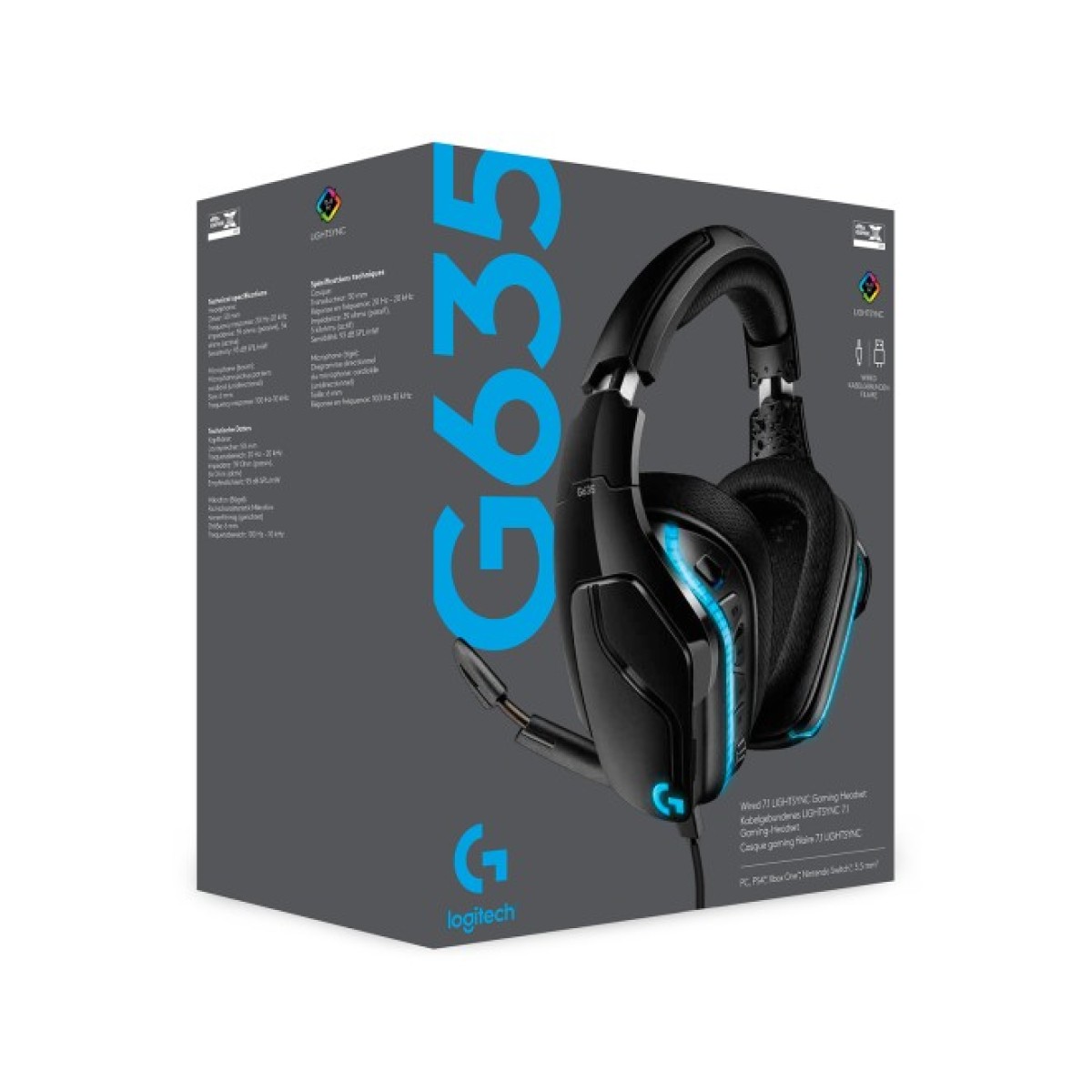 Навушники Logitech G635 Gaming Headset USB (981-000750) 98_98.jpg - фото 9