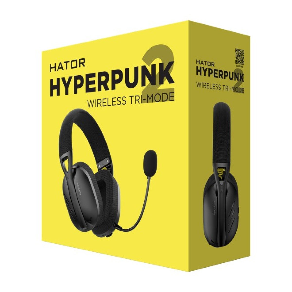 Наушники Hator Hyperpunk 2 Wireless Tri-mode Black (HTA-855) 98_98.jpg - фото 3