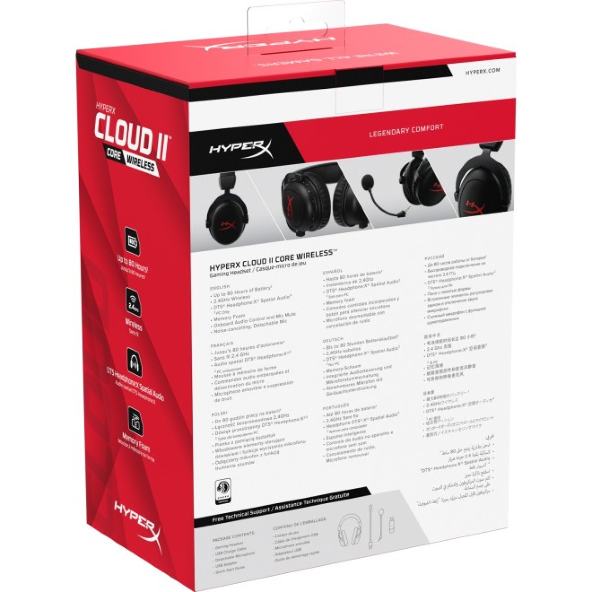 Наушники HyperX Cloud II Core Wireless Black (6Y2G8AA) 98_98.jpg - фото 4