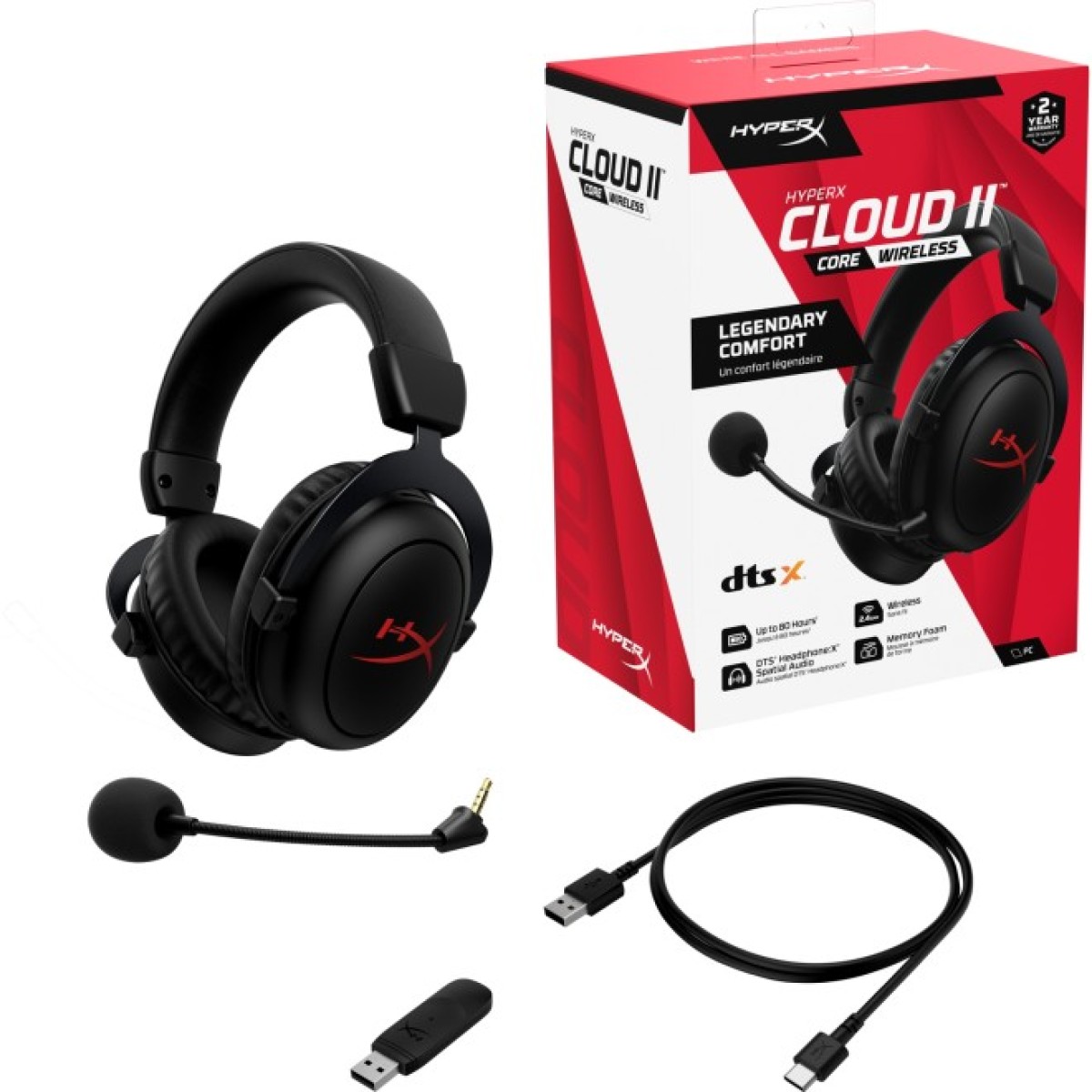 Наушники HyperX Cloud II Core Wireless Black (6Y2G8AA) 98_98.jpg - фото 9