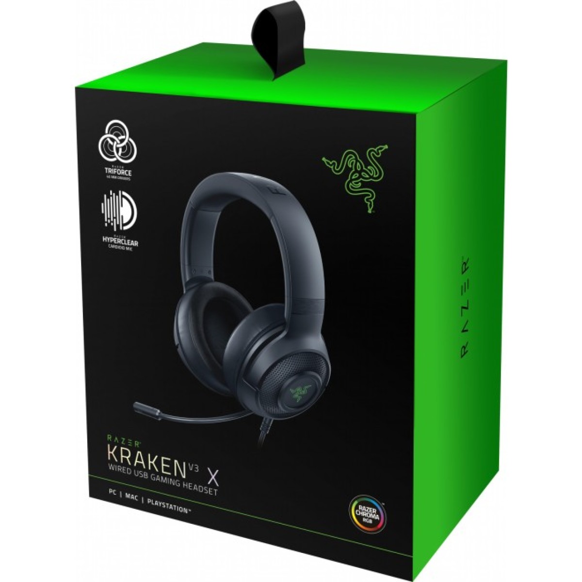 Наушники Razer Kraken V3 X USB Black (RZ04-03750300-R3M1) 98_98.jpg - фото 2