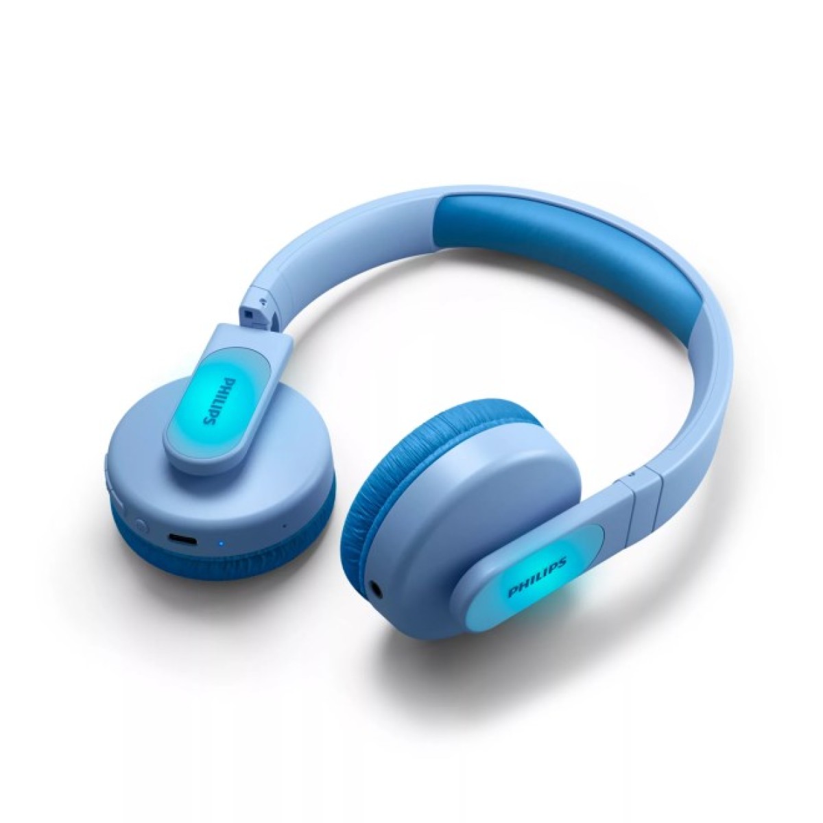 Наушники Philips Kids TAK4206 On-ear Colored light panels Wireless Blue (TAK4206BL/00) 98_98.jpg - фото 6