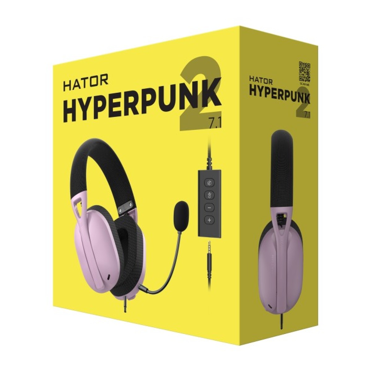 Навушники Hator Hyperpunk 2 USB 7.1 Black/Lilac (HTA-849) 98_98.jpg - фото 4