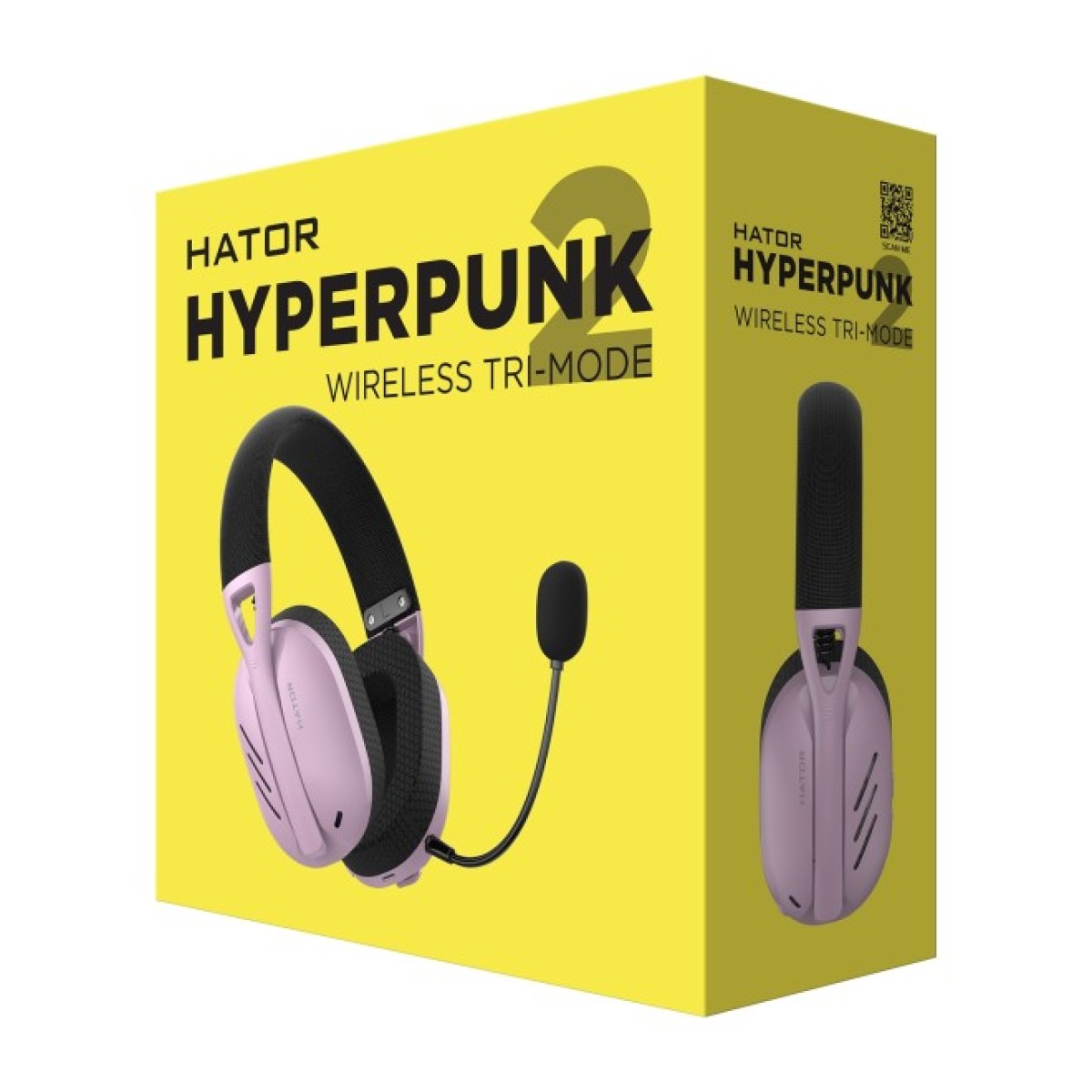 Навушники Hator Hyperpunk 2 Wireless Tri-mode Black/Lilac (HTA-859) 98_98.jpg - фото 6