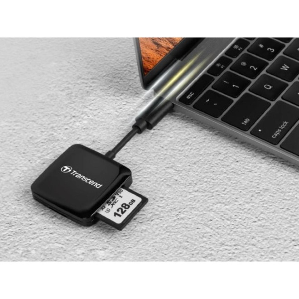 Считыватель флеш-карт Transcend USB 3.2 Gen 1 Type-C SD/microSD Black (TS-RDC3) 98_98.jpg - фото 2