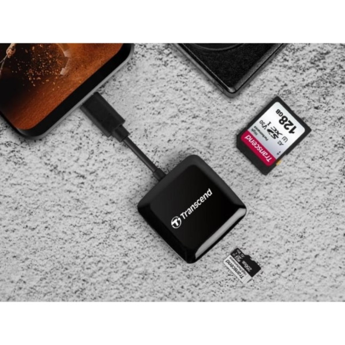 Считыватель флеш-карт Transcend USB 3.2 Gen 1 Type-C SD/microSD Black (TS-RDC3) 98_98.jpg - фото 5
