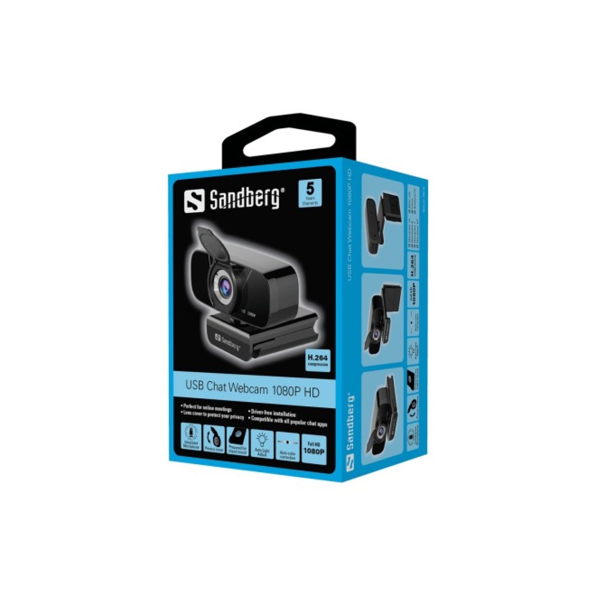 Веб-камера Sandberg Streamer Chat Webcam 1080P HD Black (134-15) 98_98.jpg - фото 2