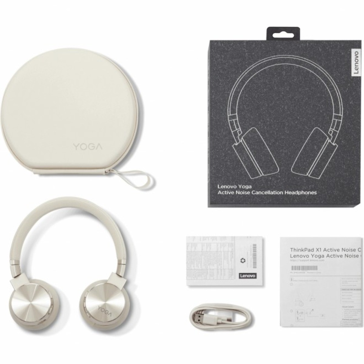 Наушники Lenovo Yoga ANC Headphones Beige (GXD0U47643) 98_98.jpg - фото 8