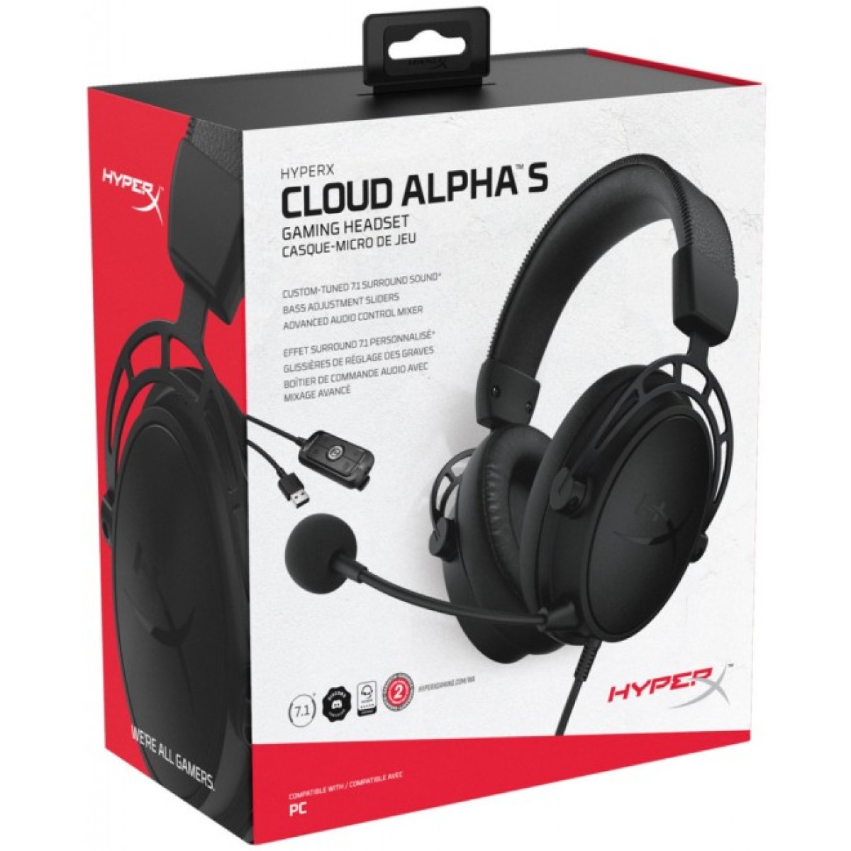 Наушники HyperX Cloud Alpha S Blackout (4P5L2AA) 98_98.jpg - фото 4