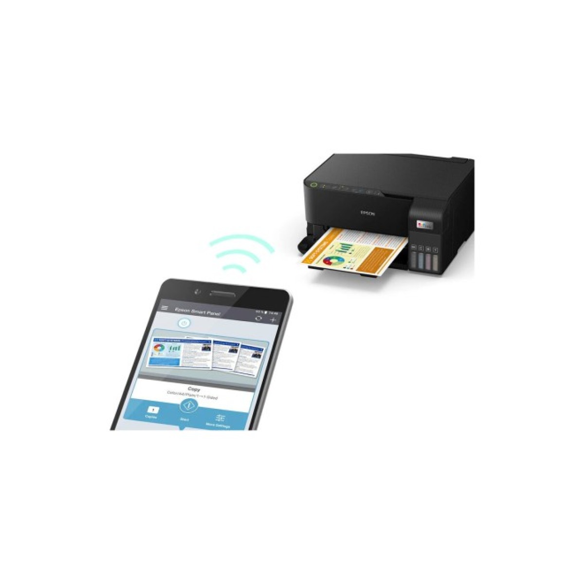 Багатофункціональний пристрій Epson EcoTank L3550 WiFi (C11CK59404) 98_98.jpg - фото 2