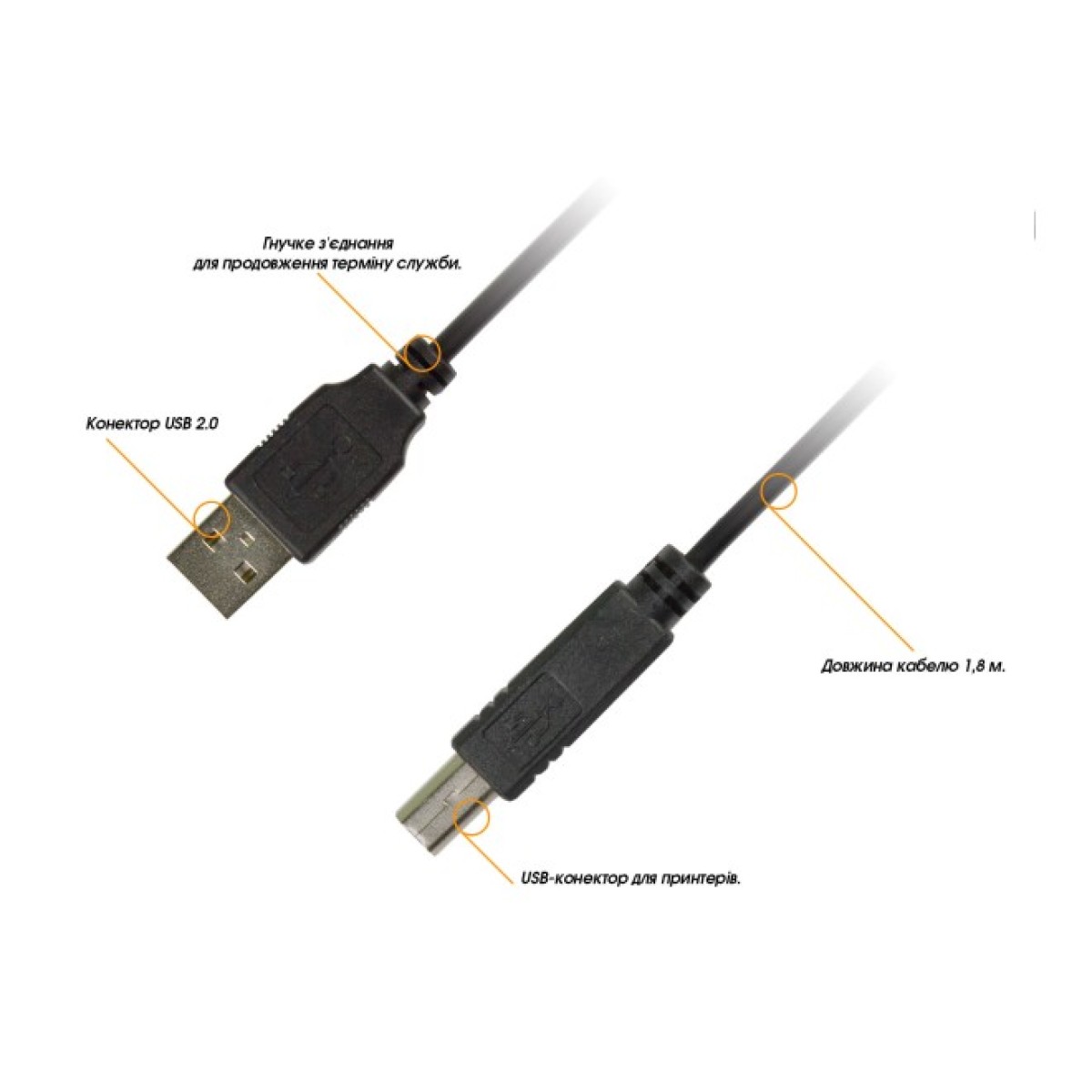 Кабель для принтера USB 2.0 AM/BM 1.8m Piko (1283126474033) 98_98.jpg - фото 2